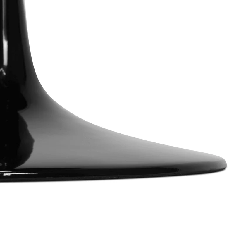 Mesa de Jantar Saarinen Tulipa Redonda - 120 cm - Laca Acetinada Preta - Imagem 3