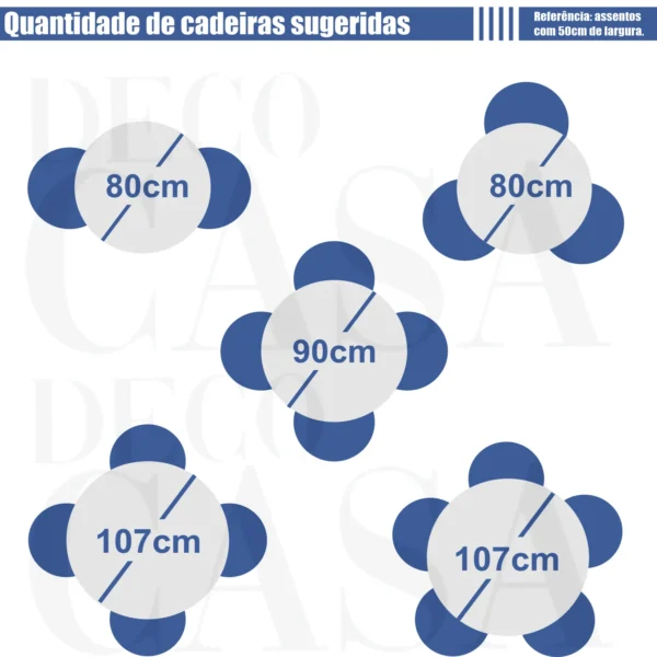 Mesa de Jantar Cone Redonda 107 cm - Lâmina de Madeira Cinamomo e Laca Off White com Vidro - Imagem 7