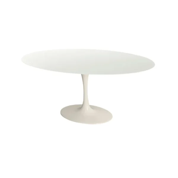 Mesa de Jantar Saarinen Tulipa - Oval - 140x90 cm - Quartzo Branco Zeus - Imagem 3