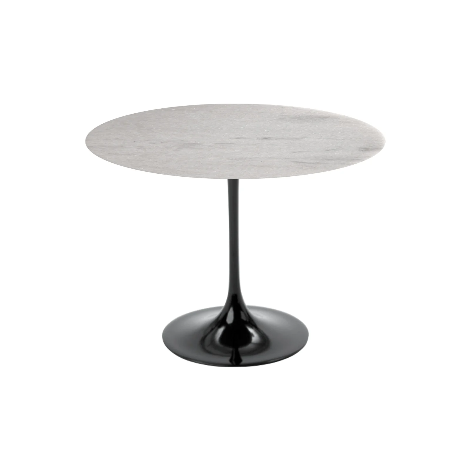 Mesa Lateral Saarinen Tulipa Redonda - 50 cm - Marmore Espirito Santo - Imagem 2