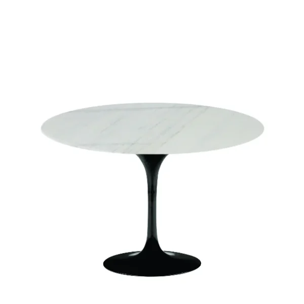 Mesa de Jantar Saarinen Tulipa Redonda - 80 cm - Marmore Espirito Santo - Imagem 4