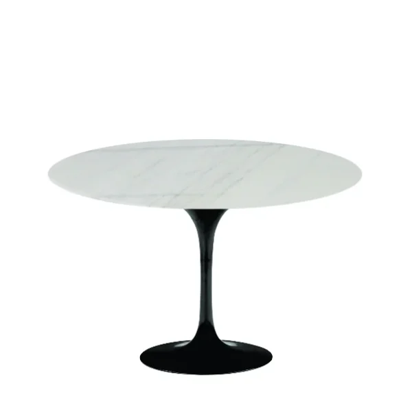 Mesa de Jantar Saarinen Tulipa Redonda - 90 cm - Marmore Espirito Santo - Imagem 4