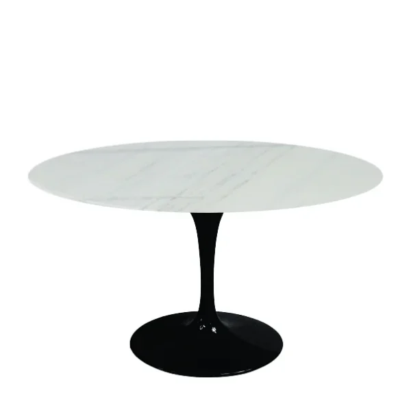 Mesa de Jantar Saarinen Tulipa Redonda - 150 cm - Marmore Espirito Santo - Imagem 2