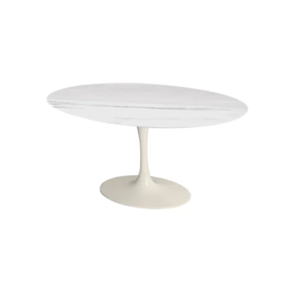 Mesa de Jantar Saarinen Tulipa - Oval - 120x80 cm - Marmore Espirito Santo - Imagem 5