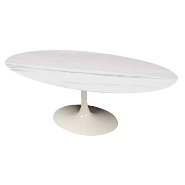 Mesa de Jantar Saarinen Tulipa - Oval - 180x100 cm - Marmore Espirito Santo - Imagem 4