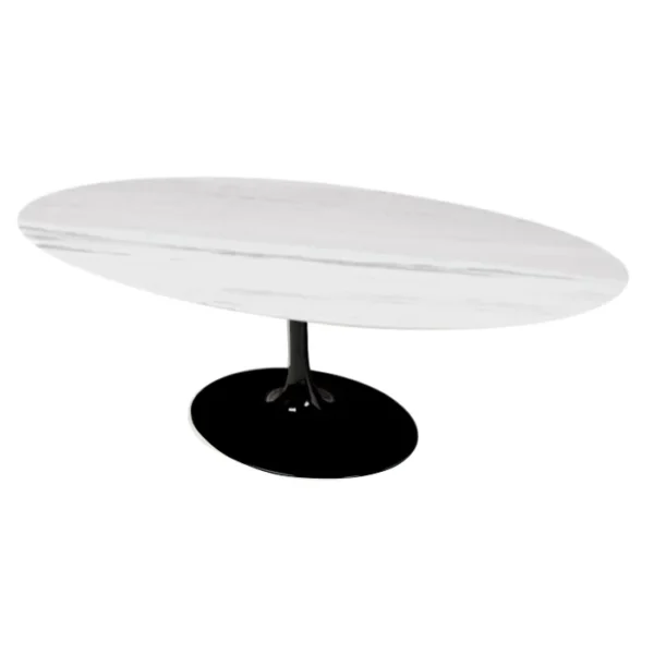 Mesa de Jantar Saarinen Tulipa - Oval - 180x100 cm - Marmore Espirito Santo - Imagem 5
