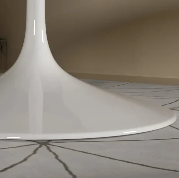 Mesa de Jantar Saarinen Tulipa Redonda - 120 cm - Marmore Espirito Santo - Imagem 6
