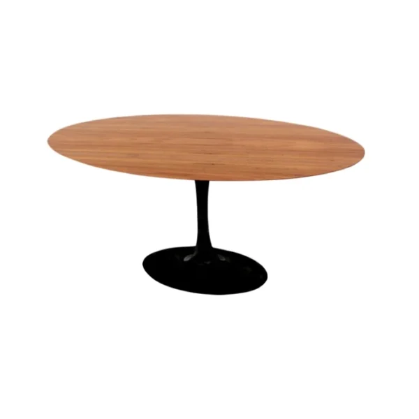 Mesa de Jantar Saarinen Tulipa - Oval - 140x90 cm - Madeira Freijo - Imagem 2