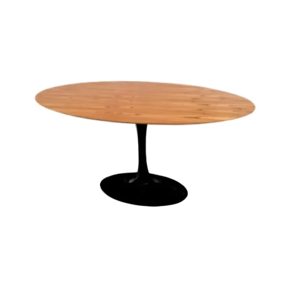Mesa de Jantar Saarinen Tulipa - Oval - 140x90 cm - Madeira Cinamomo - Imagem 3