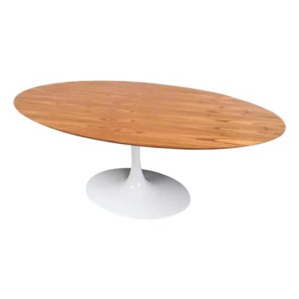 Mesa de Jantar Saarinen Tulipa - Oval - 160x90 cm - Madeira Cinamomo