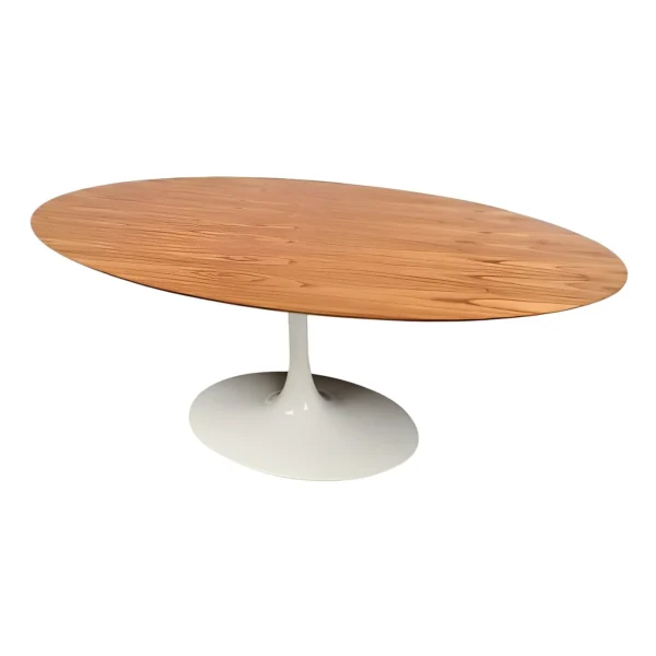 Mesa de Jantar Saarinen Tulipa - Oval - 160x90 cm - Madeira Cinamomo - Imagem 3