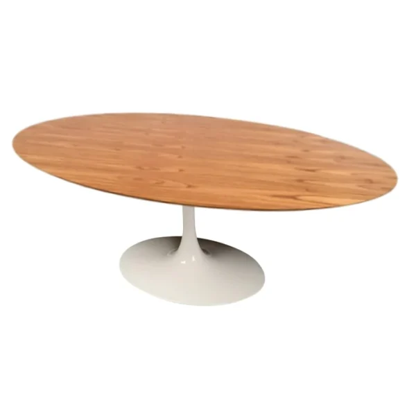 Mesa de Jantar Saarinen Tulipa - Oval - 180x100 cm - Madeira Cinamomo - Imagem 2