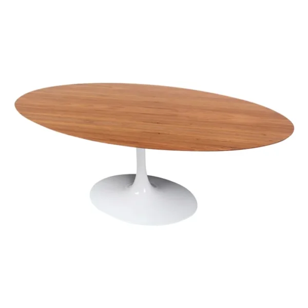 Mesa de Jantar Saarinen Tulipa - Oval - 160x90 cm - Madeira Freijo