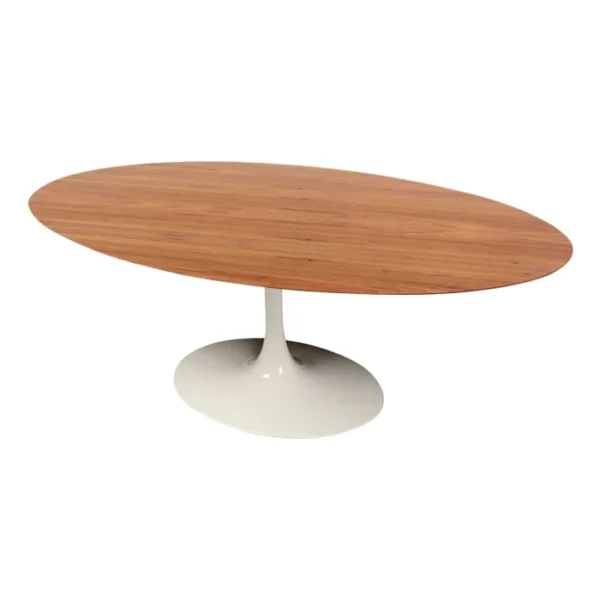 Mesa de Jantar Saarinen Tulipa - Oval - 160x90 cm - Madeira Freijo - Imagem 2
