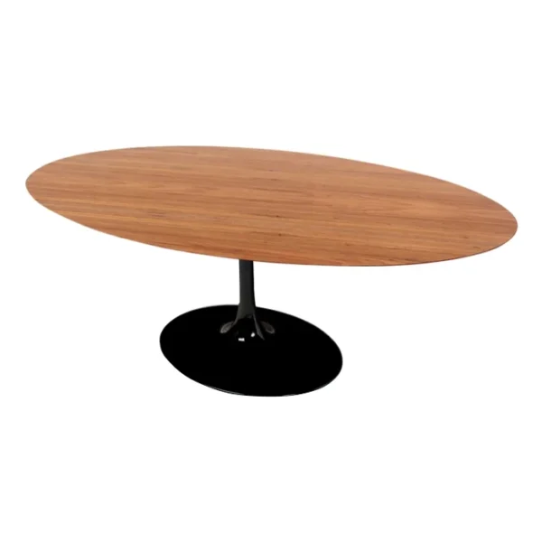 Mesa de Jantar Saarinen Tulipa - Oval - 160x90 cm - Madeira Freijo - Imagem 3