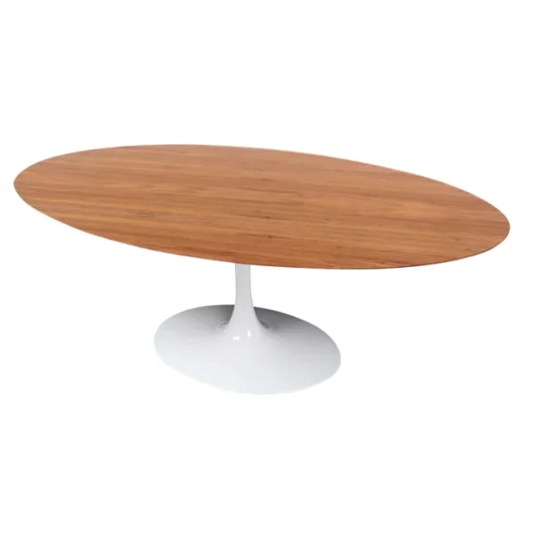 Mesa de Jantar Saarinen Tulipa - Oval - 180x100 cm - Madeira Freijo