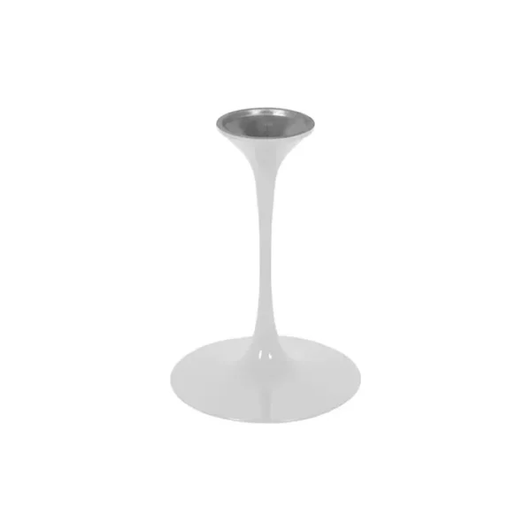 Base de Mesa Lateral Saarinen Tulipa Redonda Branca