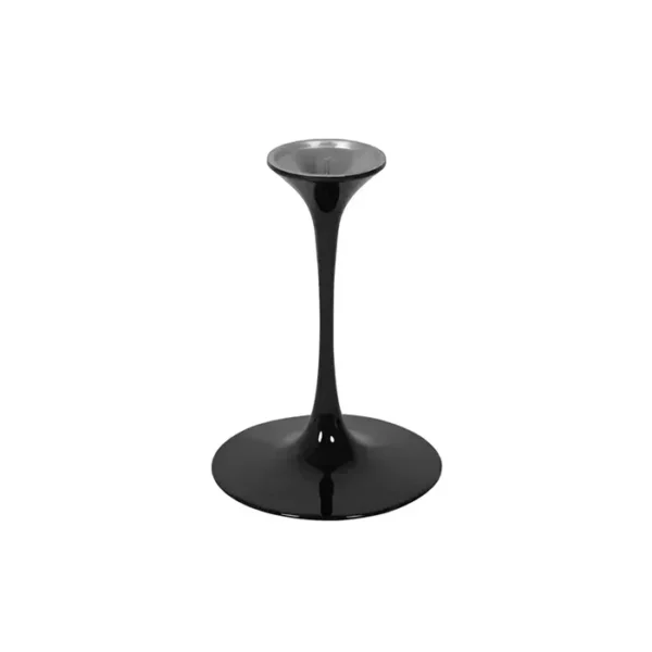 Base de Mesa Lateral Saarinen Tulipa Redonda Preta