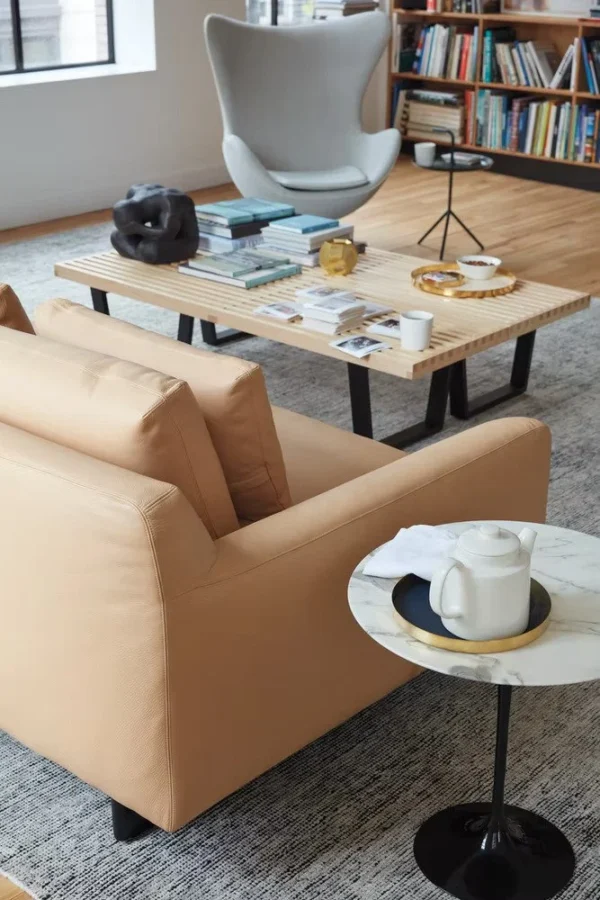 Base de Mesa Lateral Saarinen Tulipa Redonda Preta - Imagem 5